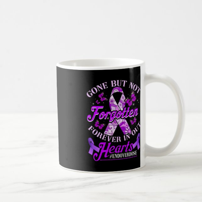 Ende der Überdosierung Loved One Memorial Erinneru Kaffeetasse (Rechts)