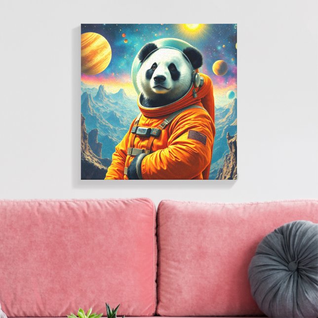 ENDE DER WELT - GIGANTISCHER PANDA 2 LEINWANDDRUCK (Insitu (Wohnzimmer))