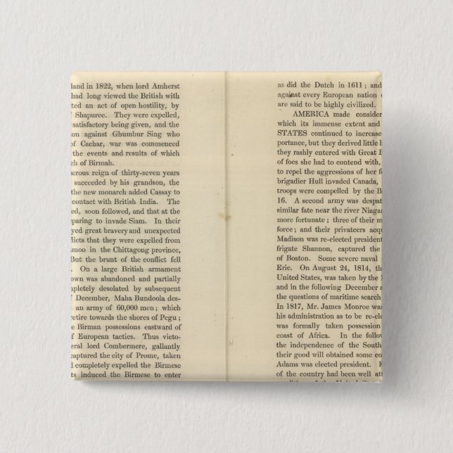 Ende des allgemeinen Friedens 1828 AD 2 Button (Vorderseite)