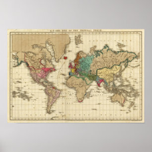 Ende des allgemeinen Friedens 1828 AD Poster