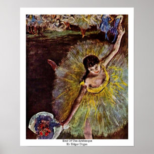 Ende des Arabesken von Edgar Degas Poster