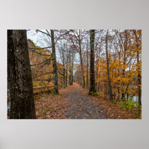 Ende des Herbstes auf dem Feeder Canal Trail Poste Poster