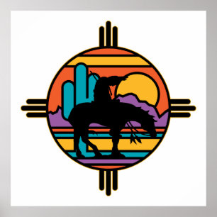 Ende des Hintereingeboren-amerikanischen Poster