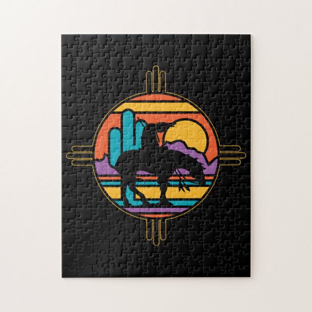 Ende des Hintereingeboren-amerikanischen Puzzle (Vertikal)