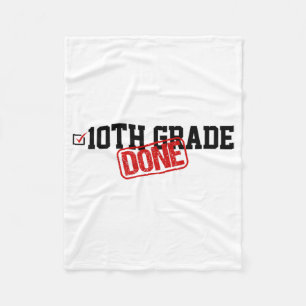 Ende des Jahres 10. Klasse - letzter Schultag Fleecedecke