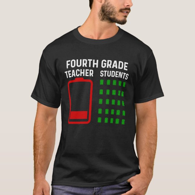 Ende des Jahres Lehrer 4. Klasse Goodbye Teacher B T-Shirt (Vorderseite)