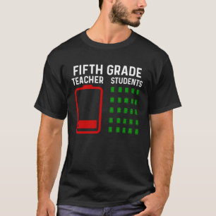 Ende des Jahres Lehrer 5th Grade Goodbye Teacher B T-Shirt