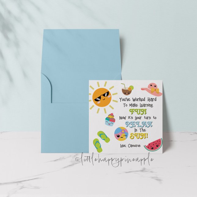 Ende des Jahres Lehrer Vielen Dank Karte (Von Creator hochgeladen)