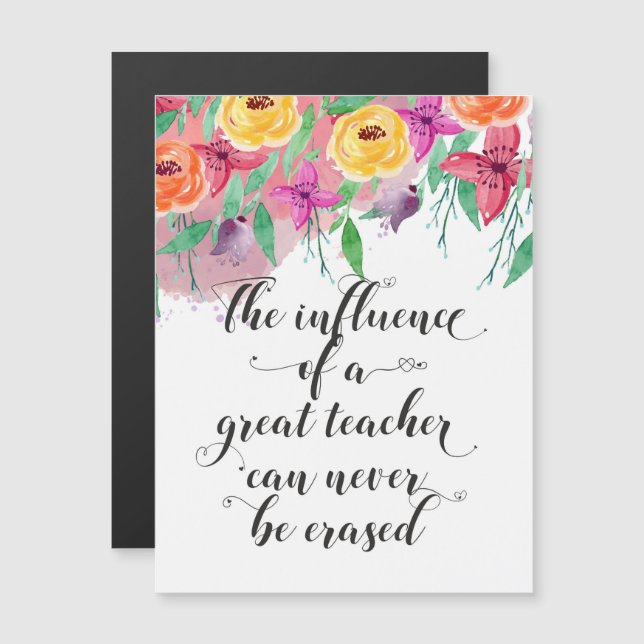 Ende des Jahres Lehrergeschenk Glücklicher Lehrert Magnetkarte (Vorne/Hinten)