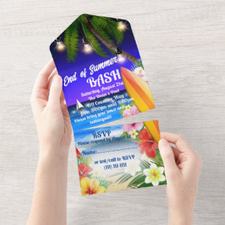 Ende des Party All In One Einladung