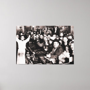 Ende des Party des Verbots auf lokaler Bar 1933 Leinwanddruck