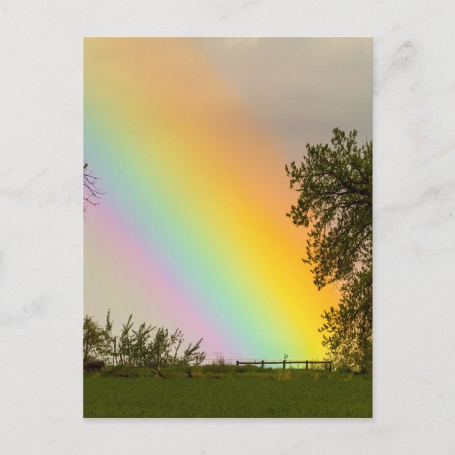Ende des Regenbogenpfeils aus Gold Postkarte (Vorderseite)