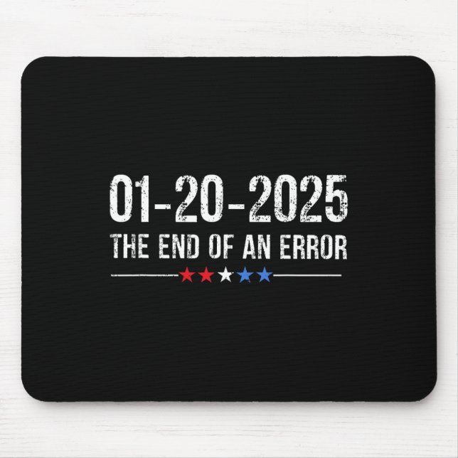 Ende des Shirts 20. Januar 2025 Einweihung Mousepad (Vorne)