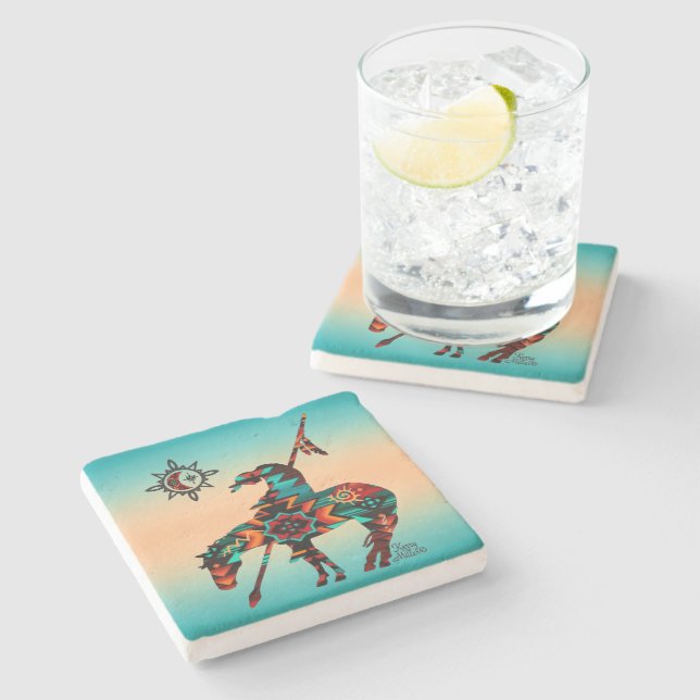 Ende des Stein-Untersetzer Steinuntersetzer (Seitenansicht)