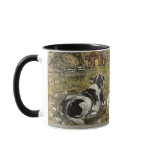 Ende des Tages Kühe Whimsical Farmhouse Kuh Vintag