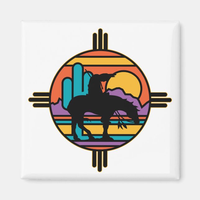 Ende des Trail Native Amerikanischen Ureinwohners Magnet (Vorne)