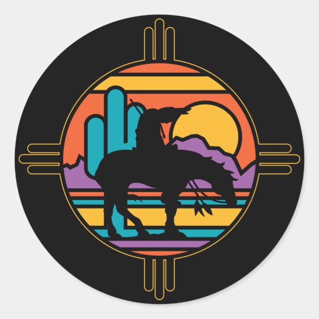 Ende des Weges Runder Aufkleber (Vorderseite)