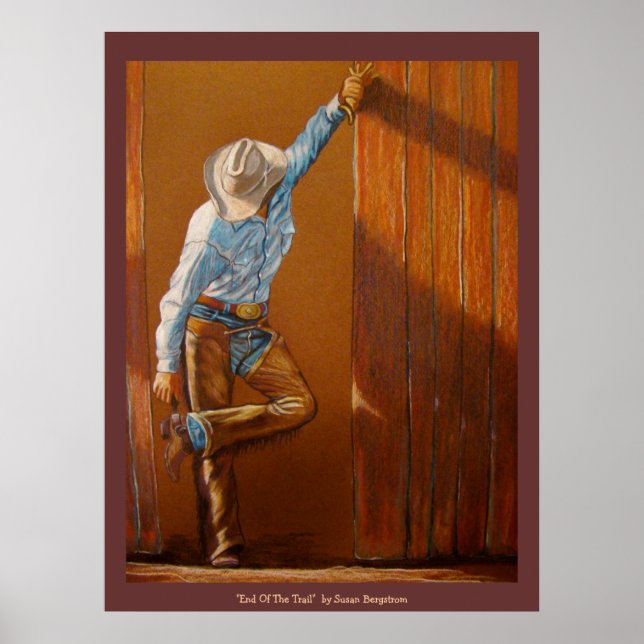 "Ende des Weges" von Susan Bergstrom Poster (Vorne)