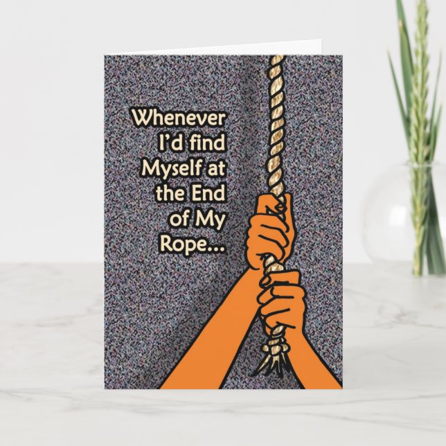 Ende des Zuges Dankeskarte (Vorderseite)