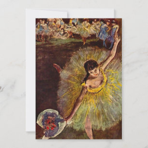 Ende einer Arabesque von Edgar Degas, Vintage-Ball Einladung