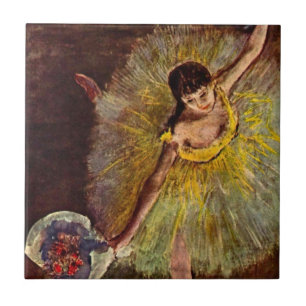 Ende einer Arabesque von Edgar Degas, Vintage-Ball Fliese