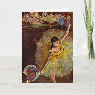 Ende einer Arabesque von Edgar Degas, Vintage-Ball Karte