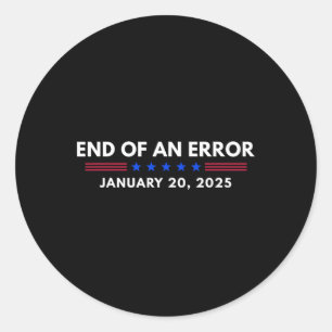 Ende einer Trump-Einweihung am 20. Januar 2025 Runder Aufkleber