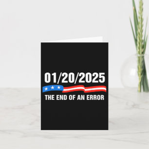 Ende eines Fehlers 20. Januar 2025 Trump Inaugu Karte