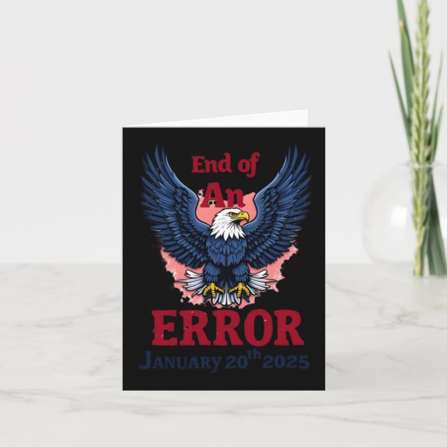 Ende eines Fehlers 20. Januar Karte (Vorderseite)