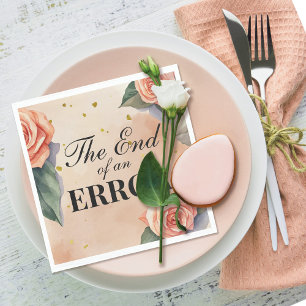 "Ende eines Fehlers" Party Scheidung Serviette