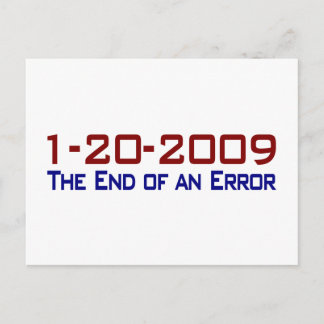 Ende eines Fehlers Postkarte