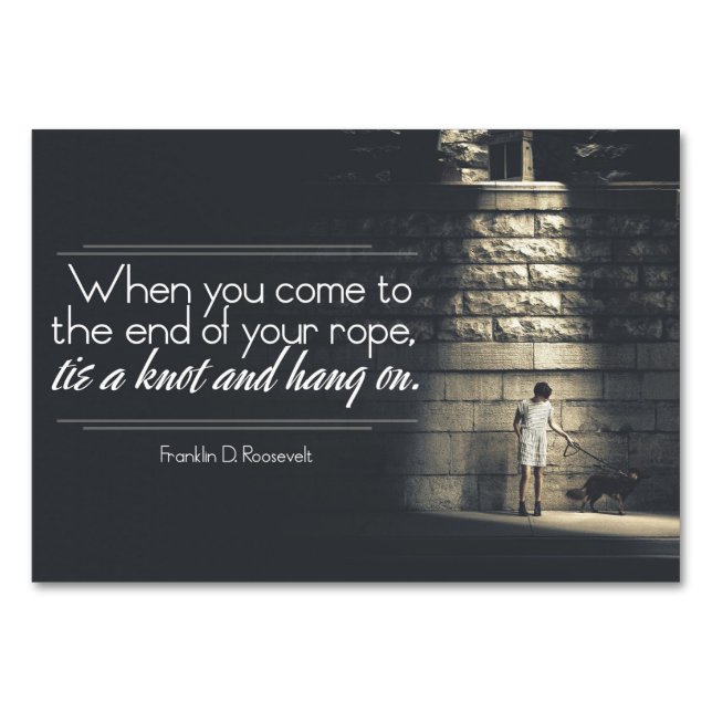 Ende Ihrer Rolle Tischnummer (Vorderseite)