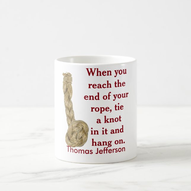 Ende Ihres Seils - Kaffeezubereitung Tasse (Mittel)