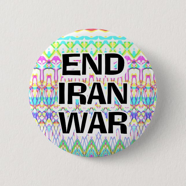 ENDE IRAN-KRIEG (Sie können die Wörter ändern) Button (Vorderseite)