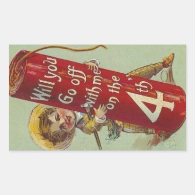 Ende Juli los mit mir Rechteckiger Aufkleber (Vorderseite)