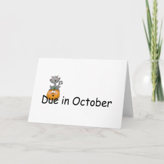 Ende Oktober Feiertagskarte