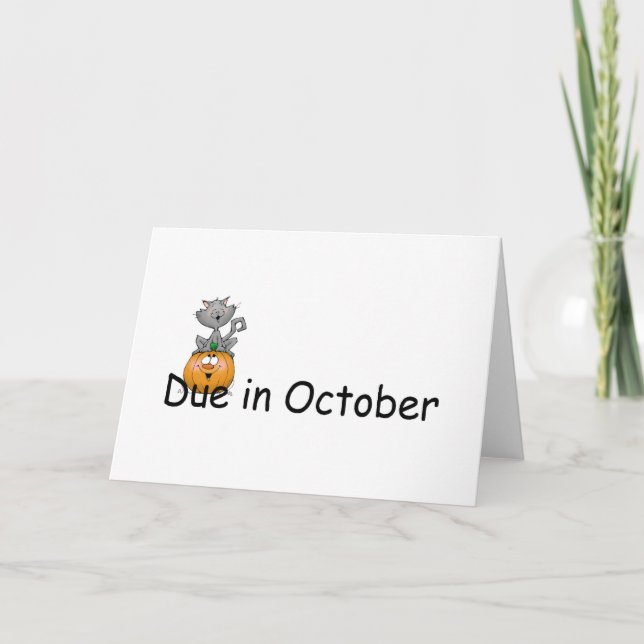 Ende Oktober Feiertagskarte (Vorderseite)