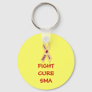 Ende-SMA-Button, FIGHTCURESMA Schlüsselanhänger