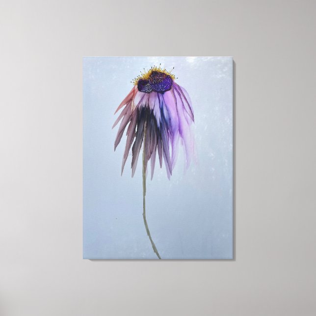 Ende Sommer Kone Blume Wrapped Canvas Print Leinwanddruck (Vorderseite)