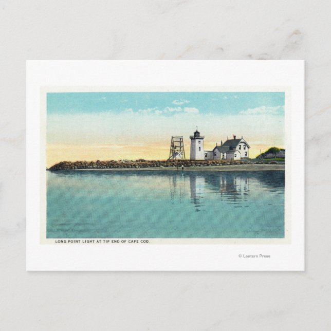 Ende Tipp für Cape Cod View of Long Point Postkarte (Vorderseite)