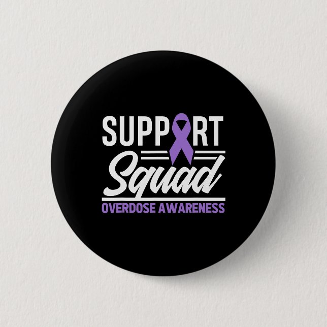Ende Überdosis-Unterstützungsteam Überdosis-Bewuss Button (Vorderseite)