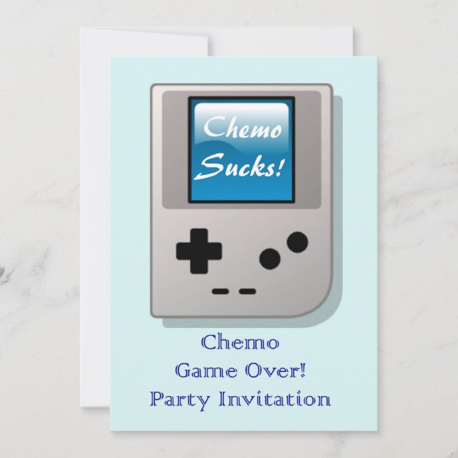 Ende von Chemo Party Einladung für chemo Patienten (Vorderseite)