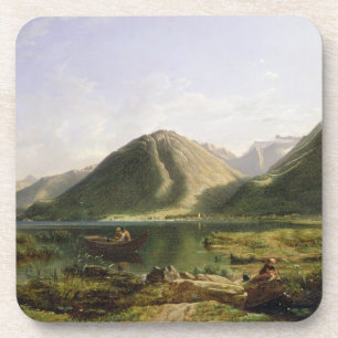 Ende von Genfersee, 1835 (Öl auf Leinwand) Untersetzer