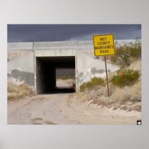 Ende von Las Vegas Blvd. Plakat-Druck Poster