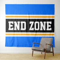 ENDE ZONE Bright Blue Black Yellow Racing Stripes