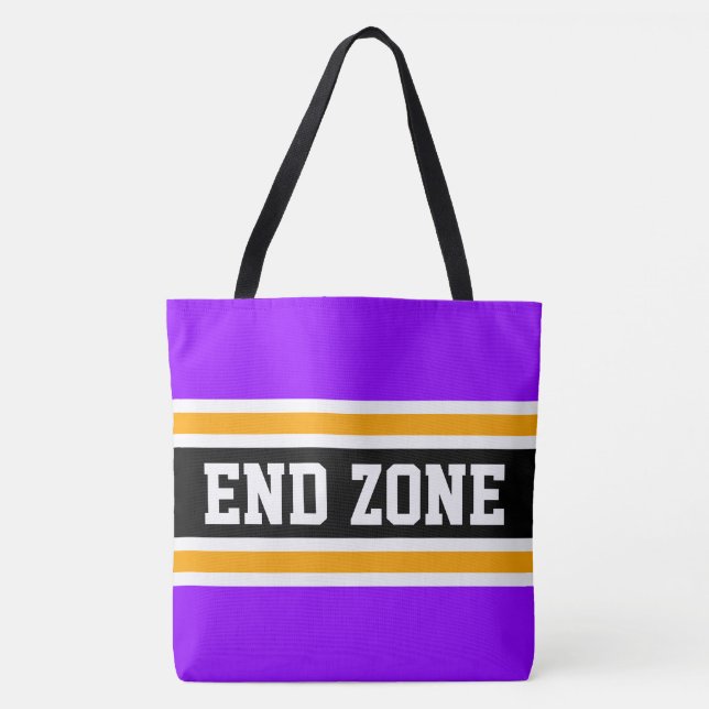 ENDE ZONE Fett Athletic Bright Lila Black Stripes (Vorderseite)