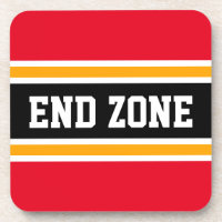 ENDE ZONE Hellrotes Gelbes schwarzes Sportstreifen