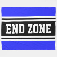 ENDE ZONE Royal Blue Schwarz-weiß Football Strips