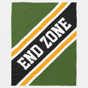 ENDE-ZONE-Wälder Gelb-schwarz-Streifen Fleecedecke