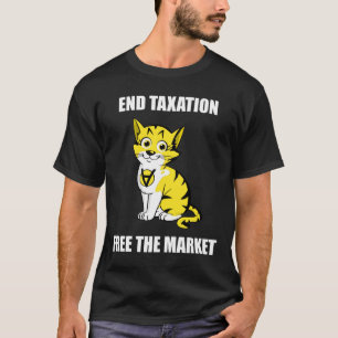 Enden-Besteuerung - geben Sie den Markt-weißen T-Shirt